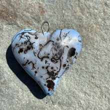 Load image into Gallery viewer, Custom Horsehair Raku Heart Pendant