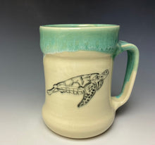 Load image into Gallery viewer, Sea Turtle Mug- Seafoam Green
