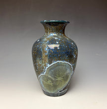 Load image into Gallery viewer, Cobalt Galaxy Crystalline Glazed Vase 4
