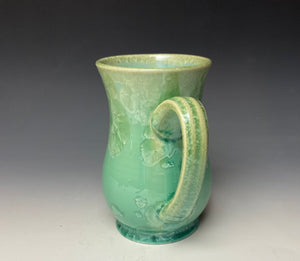 Crystalline Glazed Mug 18oz - Light Green #3