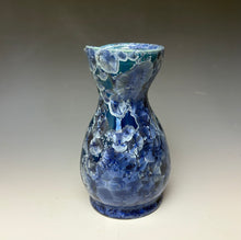 Load image into Gallery viewer, Atlantic Storm Blue Crystalline Sake Pitcher

