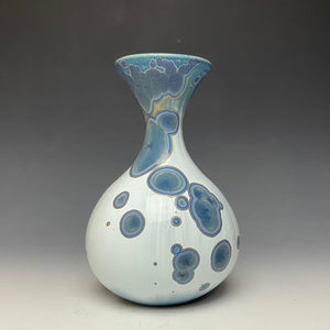 Bluestone Crystalline Glazed Vase