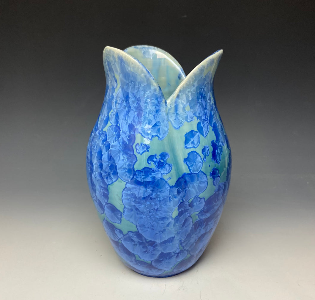 Tulip Vase- Teal #4