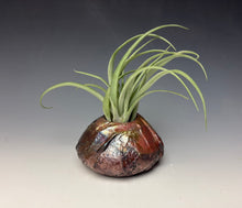 Load image into Gallery viewer, Rainbow Copper Raku AirPlant Vase #3
