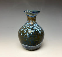 Load image into Gallery viewer, Cobalt Galaxy Crystalline Glazed Mini Vase 2
