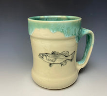 Load image into Gallery viewer, Striped Bass Mug- Seafoam Green
