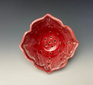 Bright Red Lotus Berry Bowl #2