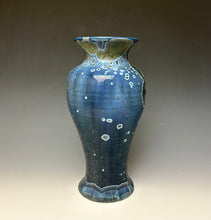 Load image into Gallery viewer, Cobalt Galaxy Crystalline Glazed Vase 14
