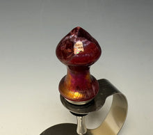Load image into Gallery viewer, Crystalline Glazed Bottle Stopper- Ruby #2
