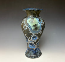 Load image into Gallery viewer, Cobalt Galaxy Crystalline Glazed Vase 5
