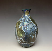 Load image into Gallery viewer, Cobalt Galaxy Crystalline Glazed Vase 11
