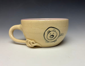 PIGGERY Soup mug in Rose