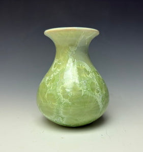 Crystalline Glazed Mini Vase - Mint Green 4
