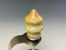 Load image into Gallery viewer, Crystalline Glazed Bottle Stopper- Gold Tree
