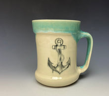 Load image into Gallery viewer, Anchor Mug- Seafoam Green #2
