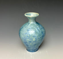 Load image into Gallery viewer, Teal Blue Crystalline Glazed Mini Vase 4
