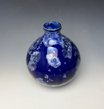 Load image into Gallery viewer, Winter Sky Blue Crystalline Glazed Vase 3
