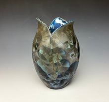 Load image into Gallery viewer, Tulip Vase- Cobalt Galaxy #2
