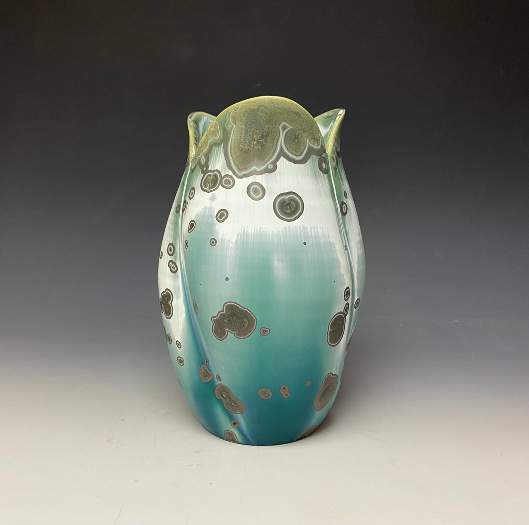 Tulip Vase- Wintergreen #3