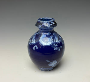 Winter Sky Blue Crystalline Glazed Mini Vase #5