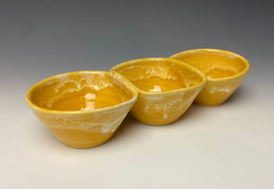 Triple Dip Dish- Sunshine Yellow