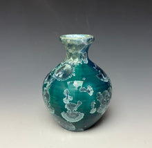 Load image into Gallery viewer, Aqua Crystalline Glazed Mini Vase 3
