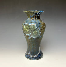 Load image into Gallery viewer, Cobalt Galaxy Crystalline Glazed Vase 11
