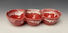 Load image into Gallery viewer, Triple Dip Dish- Bright Red
