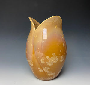 Tulip Vase- Iced Caramel #4