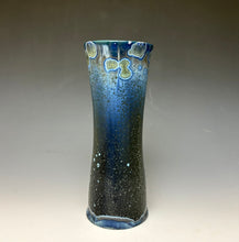 Load image into Gallery viewer, Cobalt Galaxy Crystalline Glazed Vase

