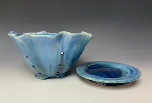 Microcrystalline Light Blue Lotus Berry Bowl