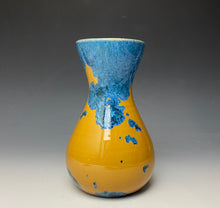 Load image into Gallery viewer, Blue and Orange Crystalline Glazed Vase
