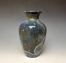 Load image into Gallery viewer, Cobalt Galaxy Crystalline Glazed Vase 4
