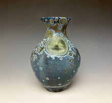 Load image into Gallery viewer, Cobalt Galaxy Crystalline Glazed Vase 6
