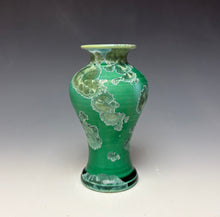 Load image into Gallery viewer, Emerald Green Crystalline Glazed Mini Vase 3
