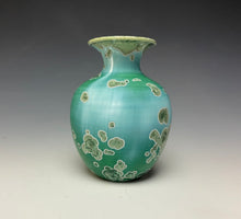 Load image into Gallery viewer, Emerald Green Crystalline Glazed Mini Vase
