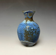 Load image into Gallery viewer, Cobalt Galaxy Crystalline Glazed Mini Vase 7
