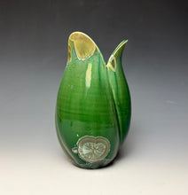 Load image into Gallery viewer, Tulip Vase- Green Galaxy
