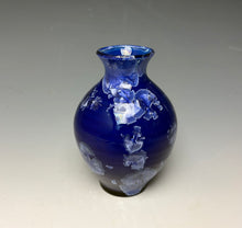 Load image into Gallery viewer, Winter Sky Blue Crystalline Glazed Mini Vase #2
