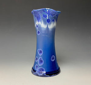 Winter Sky Blue Crystalline Glazed Vase 1