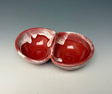 Load image into Gallery viewer, Double Dip Dish- Bright Red
