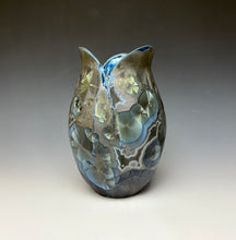 Load image into Gallery viewer, Tulip Vase- Cobalt Galaxy #1
