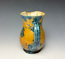 Load image into Gallery viewer, Crystalline Glazed Creamer 20 oz - Blue and Orange
