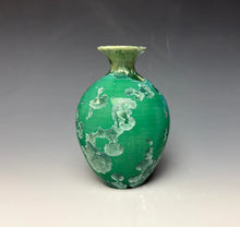 Load image into Gallery viewer, Emerald Green Crystalline Glazed Mini Vase 3
