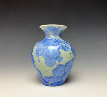 Load image into Gallery viewer, Powder Blue Crystalline Glazed Mini Vase

