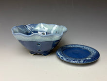 Load image into Gallery viewer, Deep Blue Lotus Berry Bowl #2

