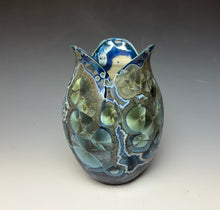 Load image into Gallery viewer, Tulip Vase- Cobalt Galaxy #1
