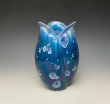 Load image into Gallery viewer, Tulip Vase- Atlantic Storm Blue #2
