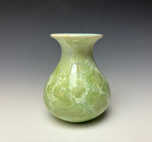 Crystalline Glazed Mini Vase - Mint Green 4