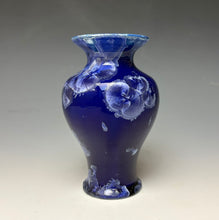 Load image into Gallery viewer, Winter Sky Blue Crystalline Glazed Mini Vase
